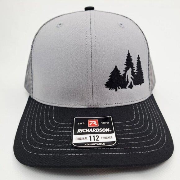 Retro Rare Myth Sasquatch Bigfoot Richardson 112 Trucker Cap Hat Mesh 80s Hike